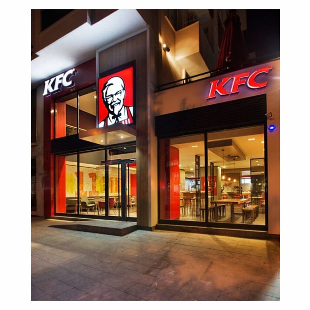 Largest fast food chain-KFC