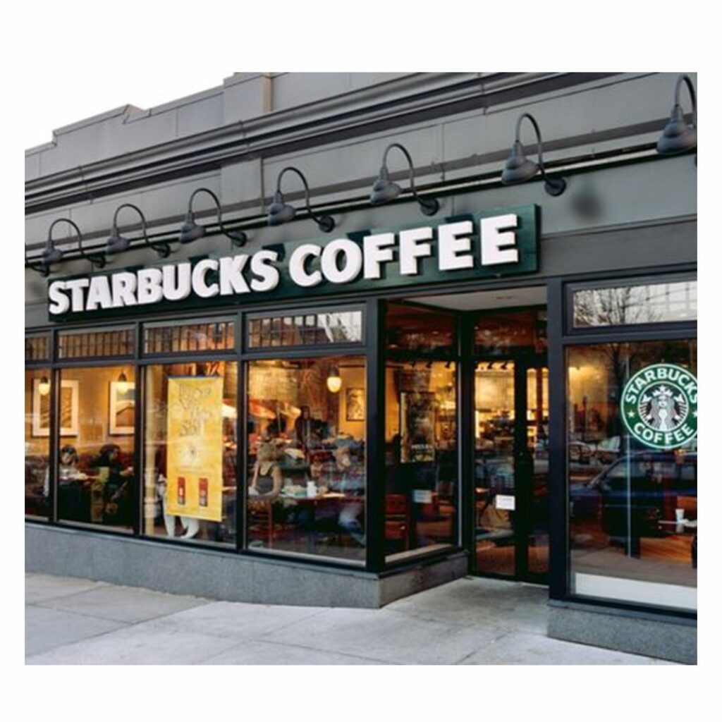 Largest fast food chain-Starbucks